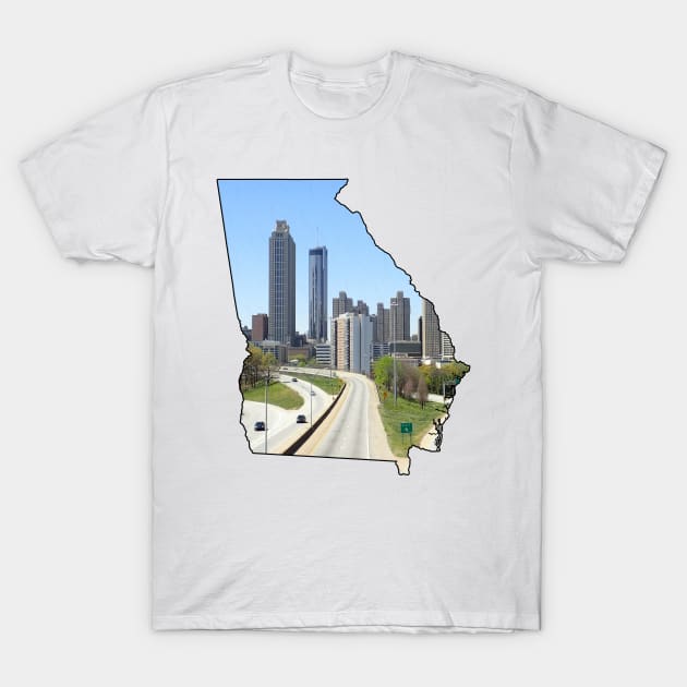 Georgia (Downtown Atlanta) T-Shirt by gorff